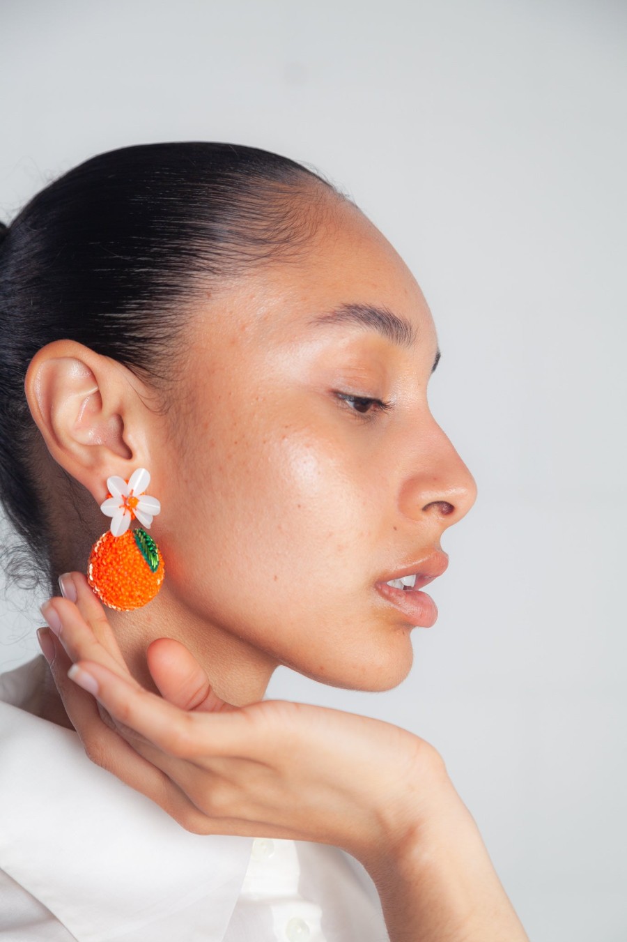 Olivia Dar Orange Earrings - Olivia Dar New