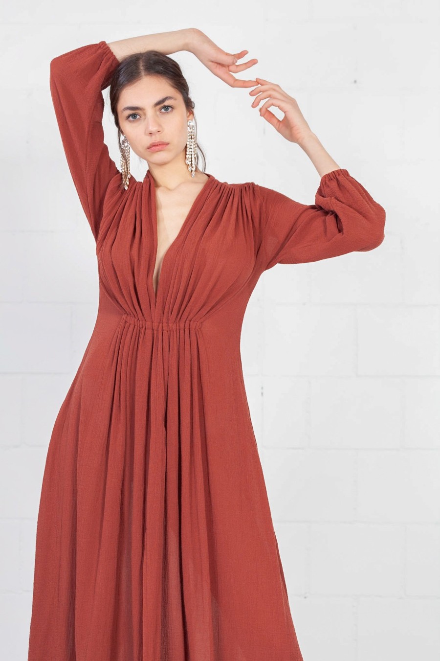 Spiritum Tulum Terracota Carlota Dress Online