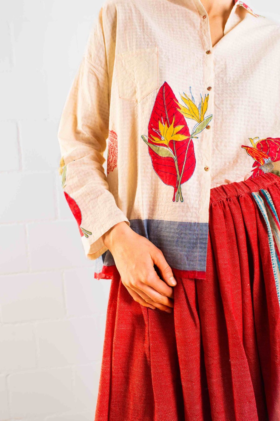 Injiri Block Hand Printed Rasa Skirt - Injiri Online