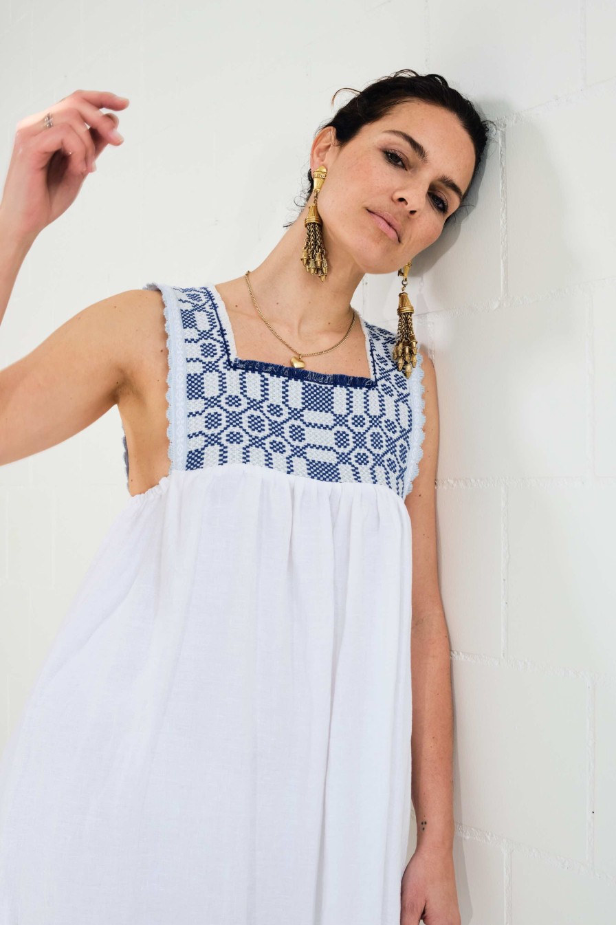 Nina Leuca Sifnos Blue Dress Wholesale