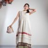 Injiri Rasa White Sleeveless Dress - Injiri Clearance