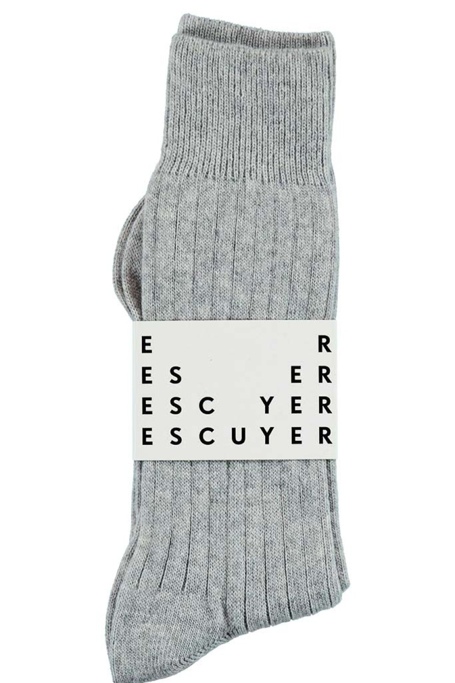 Escuyer Cashmere Socks Light Grey - Escuyer Wholesale