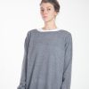 ByAdushka Melange Grey Cashmere Pullover Hot