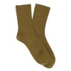 Escuyer Women Cashmere Socks Khaki - Escuyer Wholesale