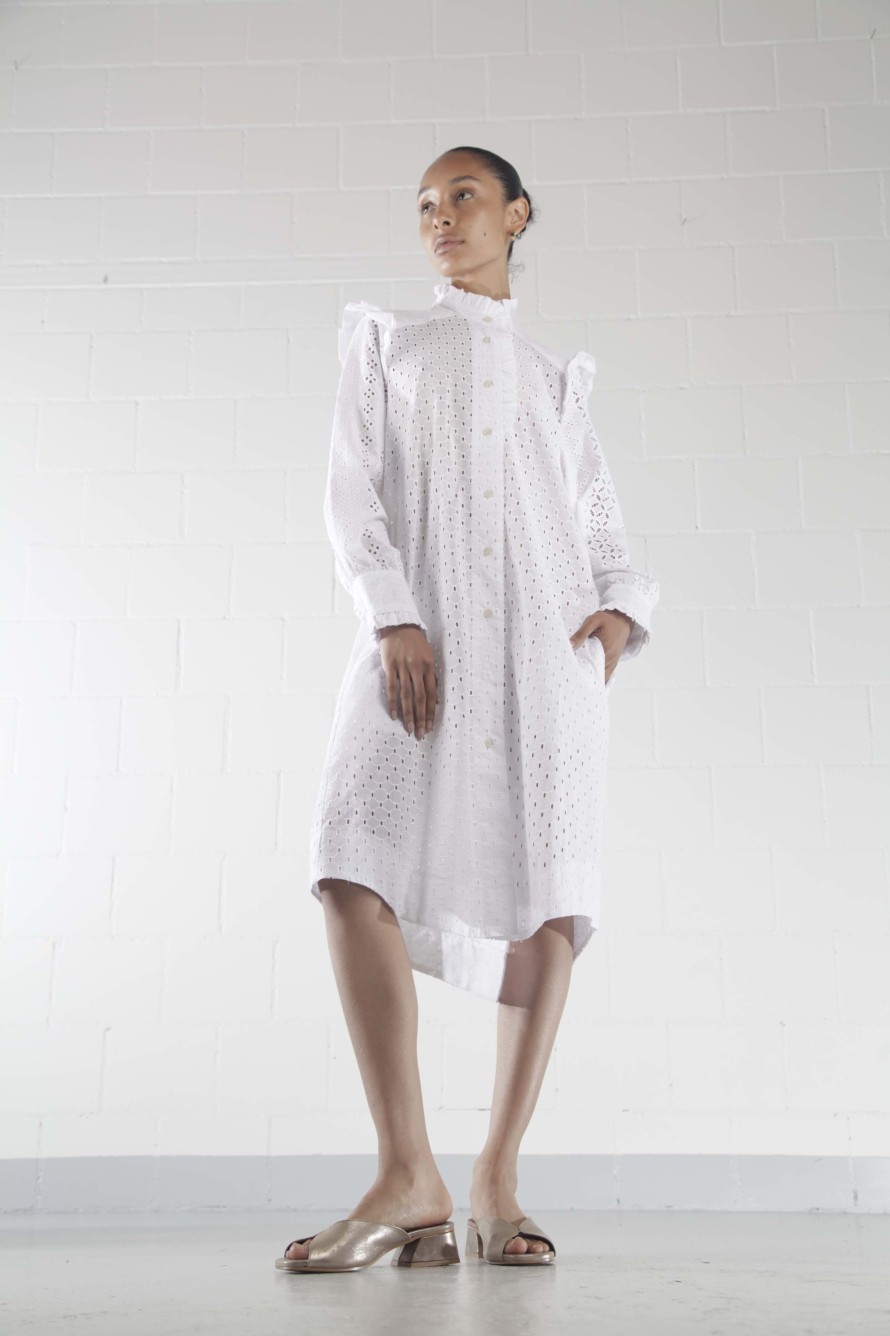 Odile Coco Oversized-Shirt Circles Dress Online