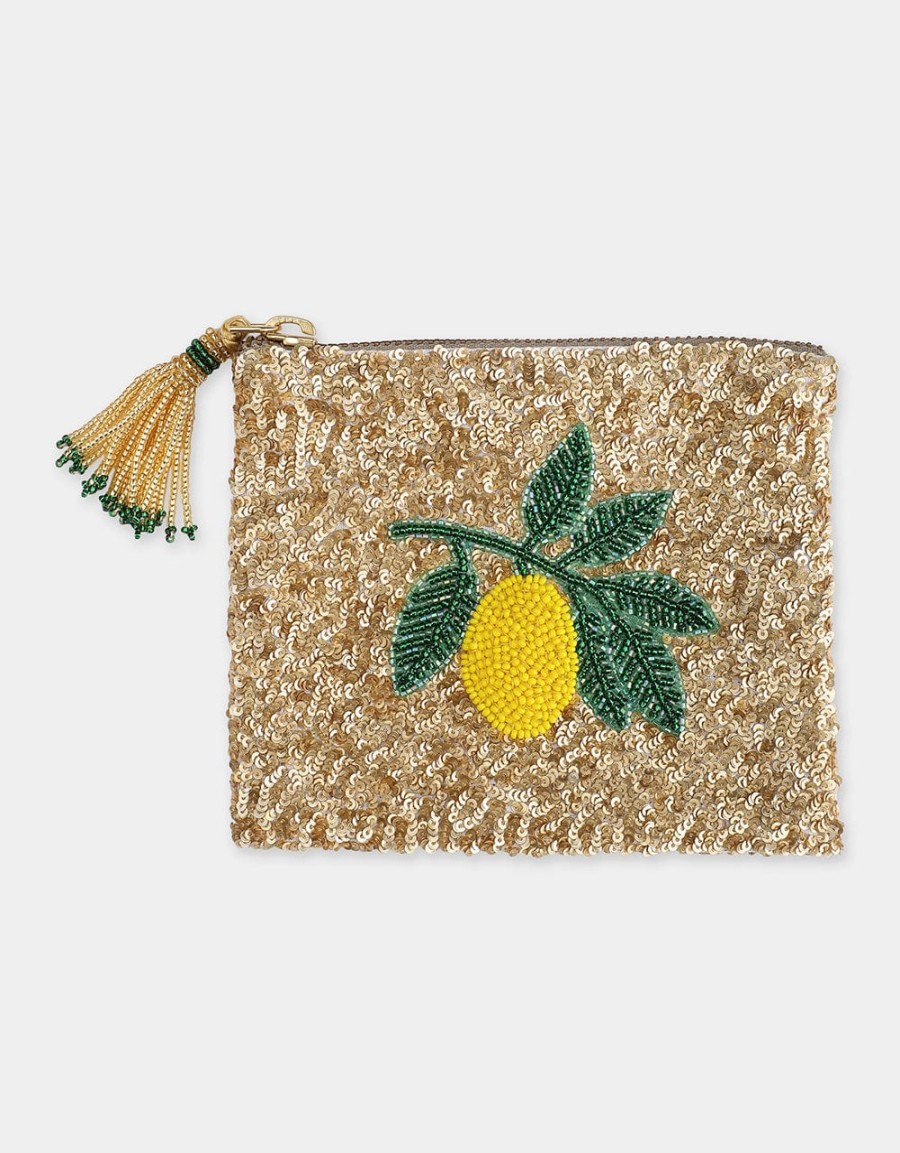 Olivia Dar Lemon Jewelry Pouch Bag Online