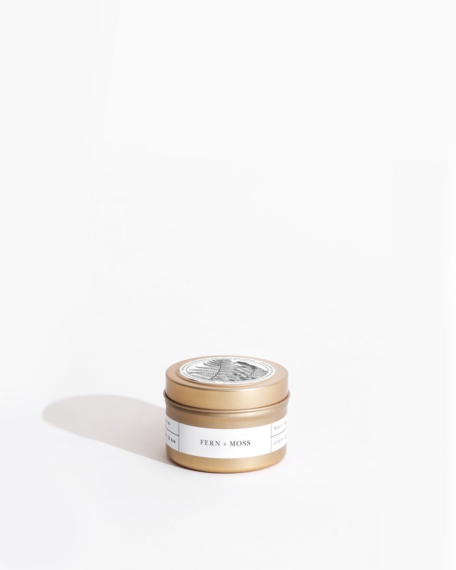 Brooklyn Candle Studio Brooklyn Candle Studio Fern + Moss Gold Travel Candle New