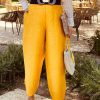 Obidi Shantung Ochre Trousers - Obidi Best