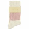 Escuyer Women Melange Band Socks Ecru / Pink - Escuyer Online