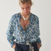 Maison Hotel Maison Hotel Beatrice Blouse - Blue Lagoon Hot