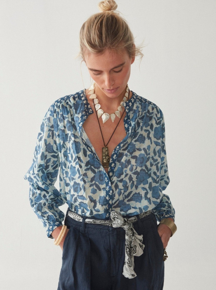 Maison Hotel Maison Hotel Beatrice Blouse - Blue Lagoon Hot