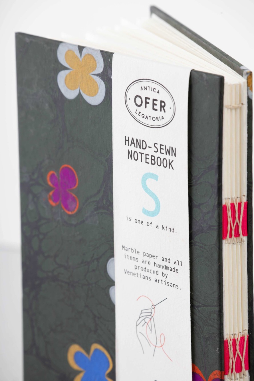 Ofer Hand-Sewn Black Field Design Notebook - Ofer Hot