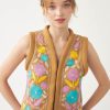 Antik Batik Tady Embroidered Sleeveless Gilet Best