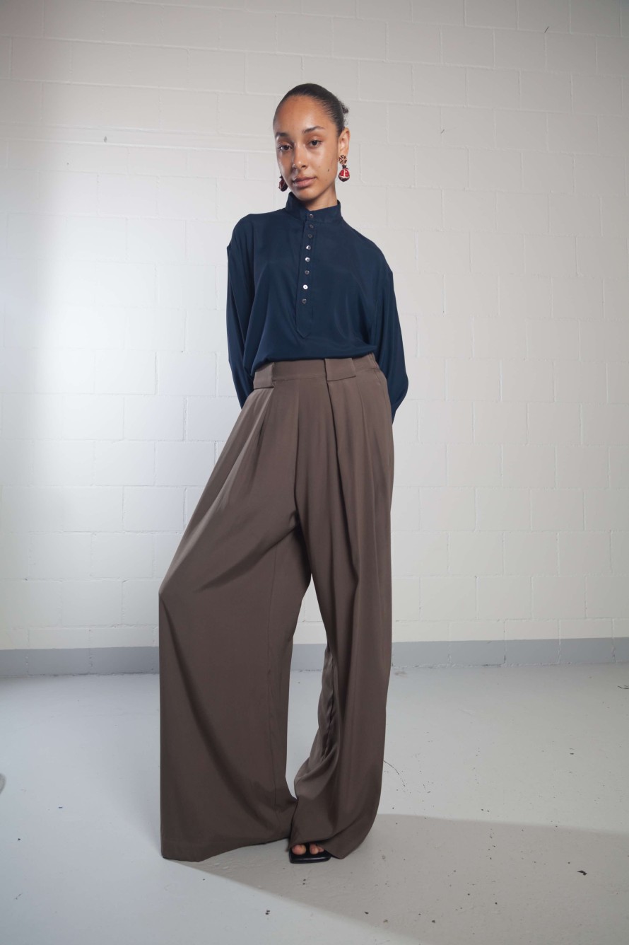 ByAdushka Parigi Silk Pants Cedar - Byadushka Hot