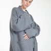 ByAdushka Melange Grey Cashmere Jacket Wholesale