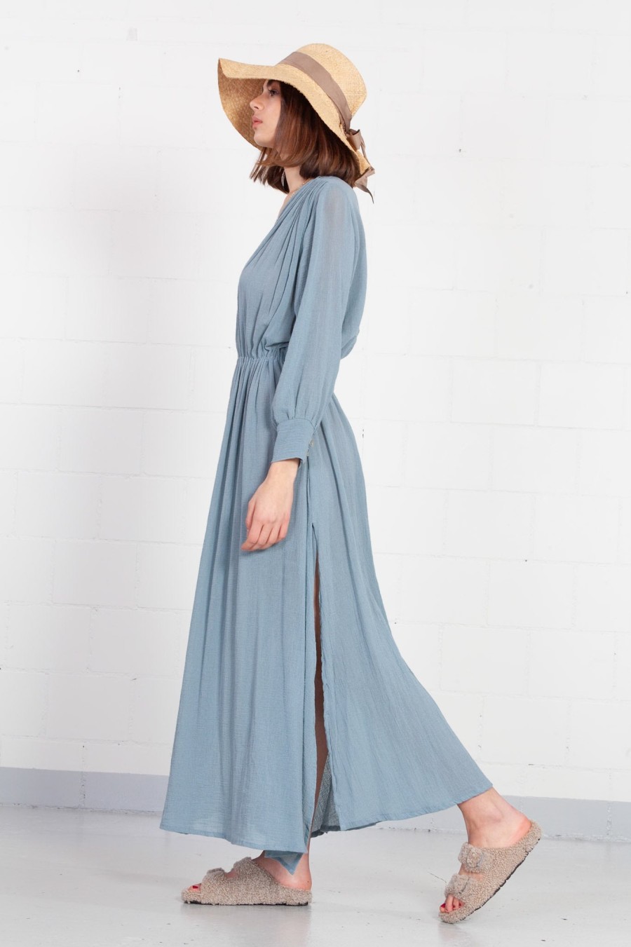 Spiritum Tulum Sky Blue Carlota Dress Hot