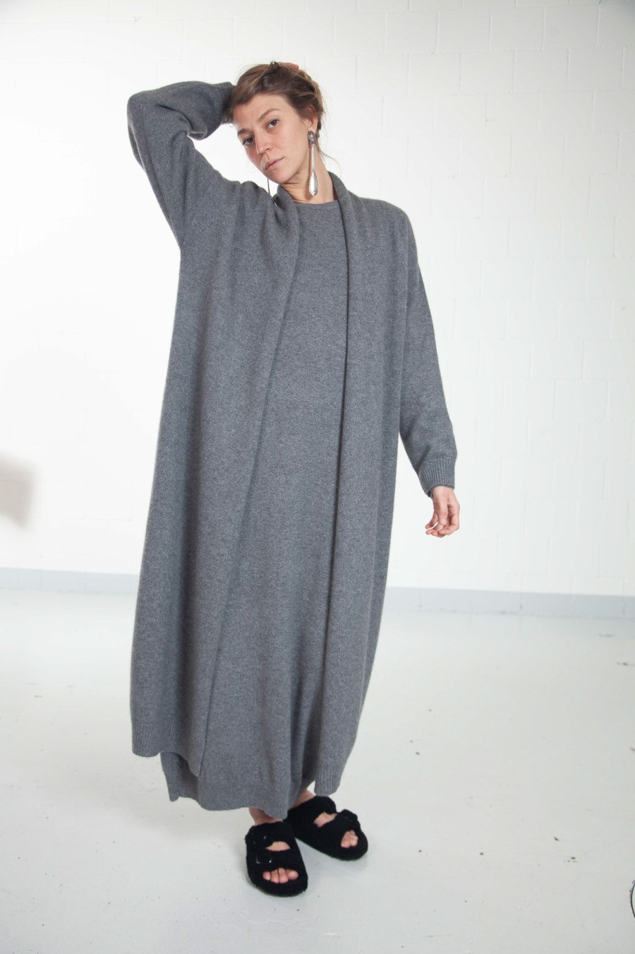 ByAdushka Melange Grey Cashmere Dress Best