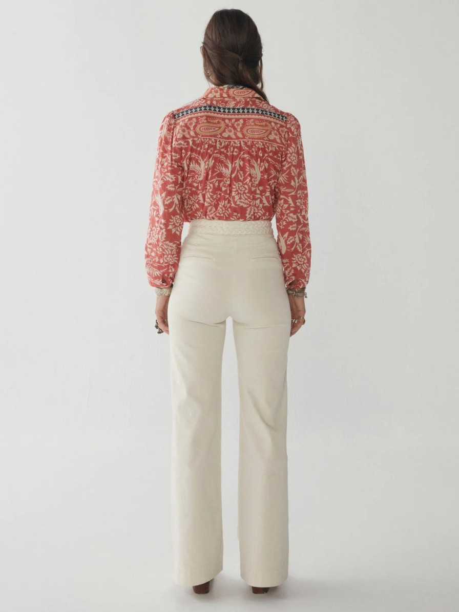 Maison Hotel Maison Hotel Disco Ross White Pants - Byadushka Online