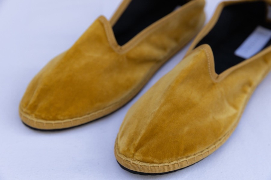 Teod'amar Mustard Venetian Slippers - Teod'Amar New