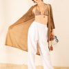 ByAdushka Chiffon White Roma Pants - Byadushka New