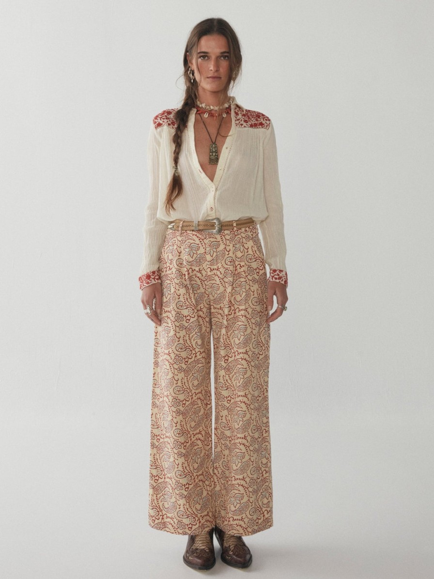 Maison Hotel Maison Hotel Indira Elvis Paisley Pant - Byadushka Online