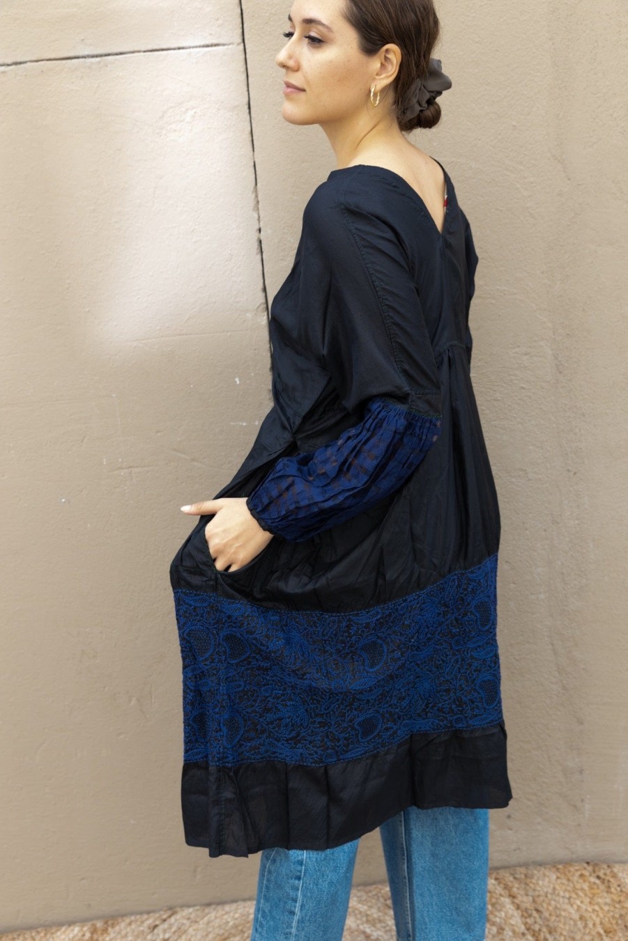 Injiri Handcrafted Silk Dress Clearance