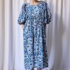 The Label Edition Peggy Dress Blue Bloom - The Label Edition Hot