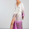 My Sleeping Gypsy Animal Realm Long Kimono In Ivory And Powder Pink - My Sleeping Gypsy Hot