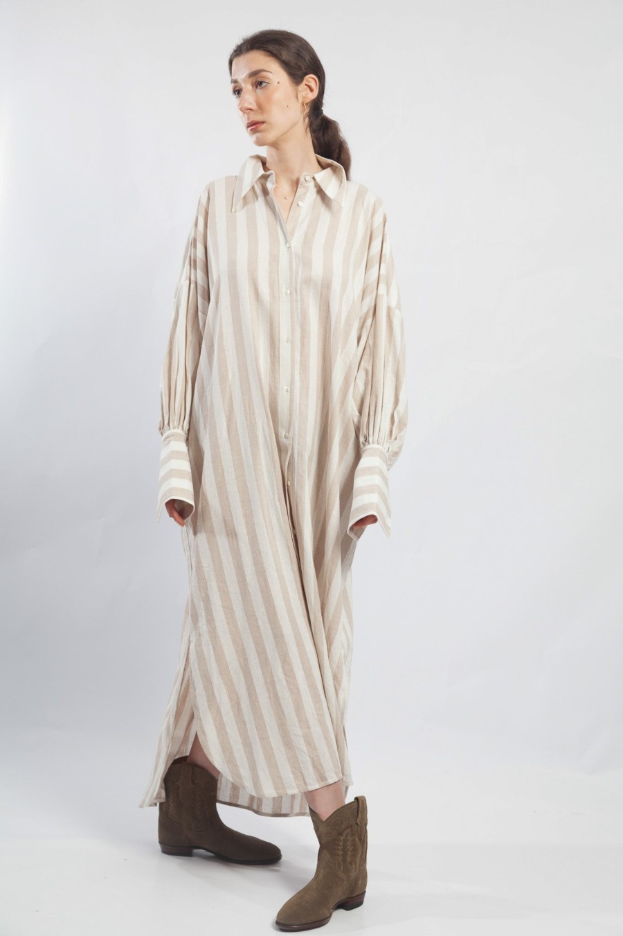 ByAdushka Sand Maldive Shirt Dress Best