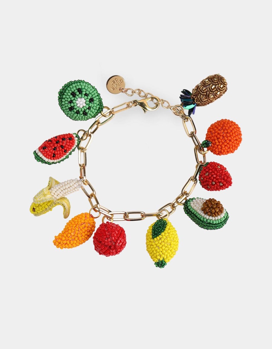 Olivia Dar Mixed Fruits 3D Bracelet Clearance