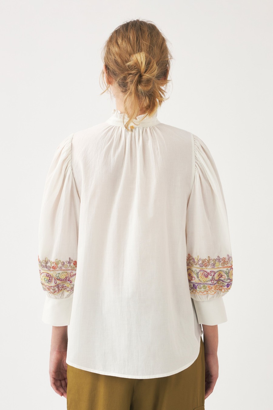 Antik Batik Neil Hand-Embroidered Blouse Wholesale