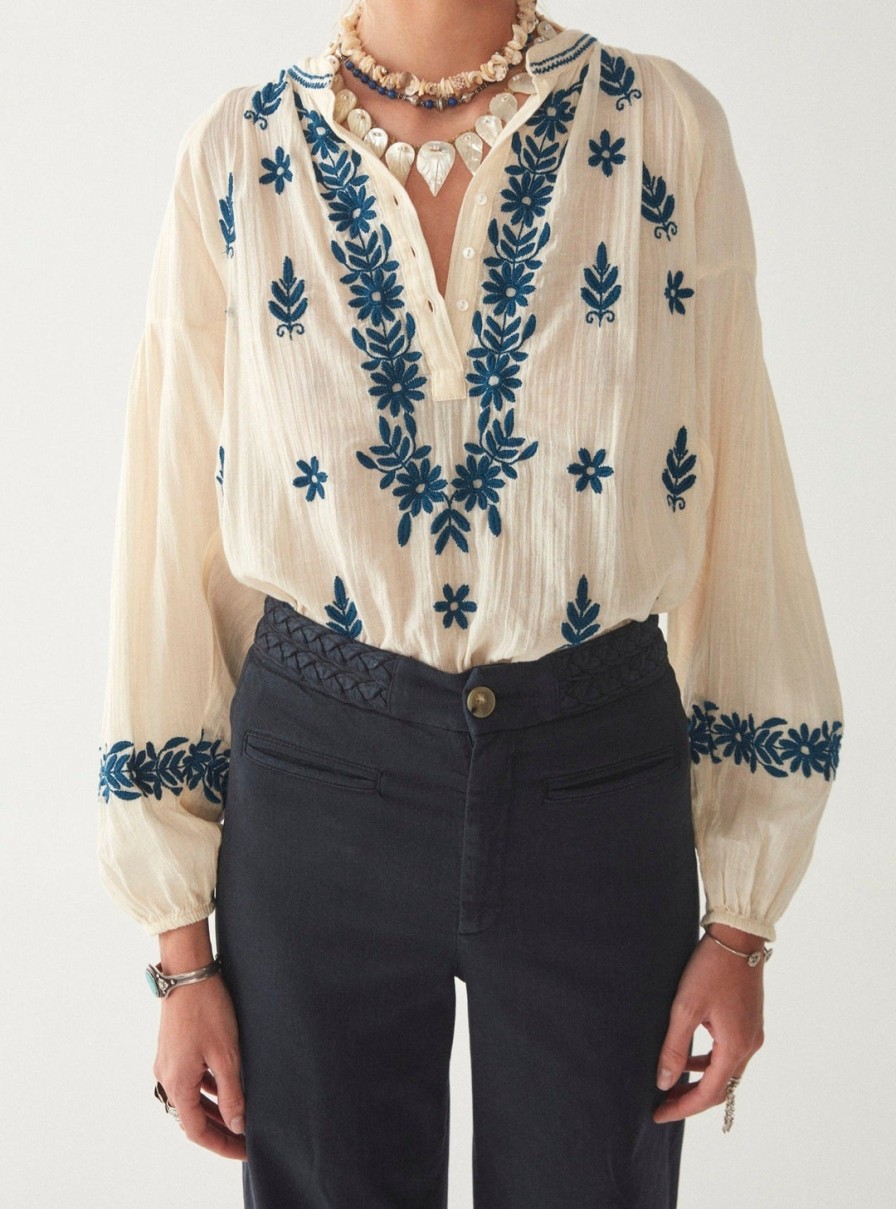 Maison Hotel Maison Hotel Lina Holbox Blue Blouse - Byadushka Online