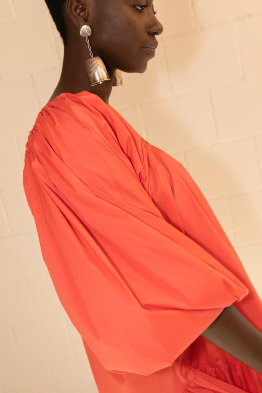 The Label Edition Romy Coral Dress - The Label Edition Clearance