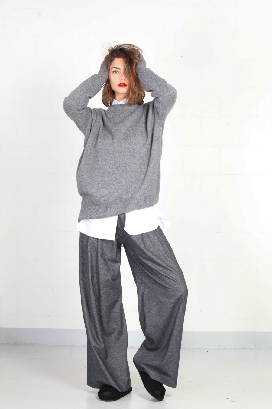 By Adushka Yaris Grey Trousers Best