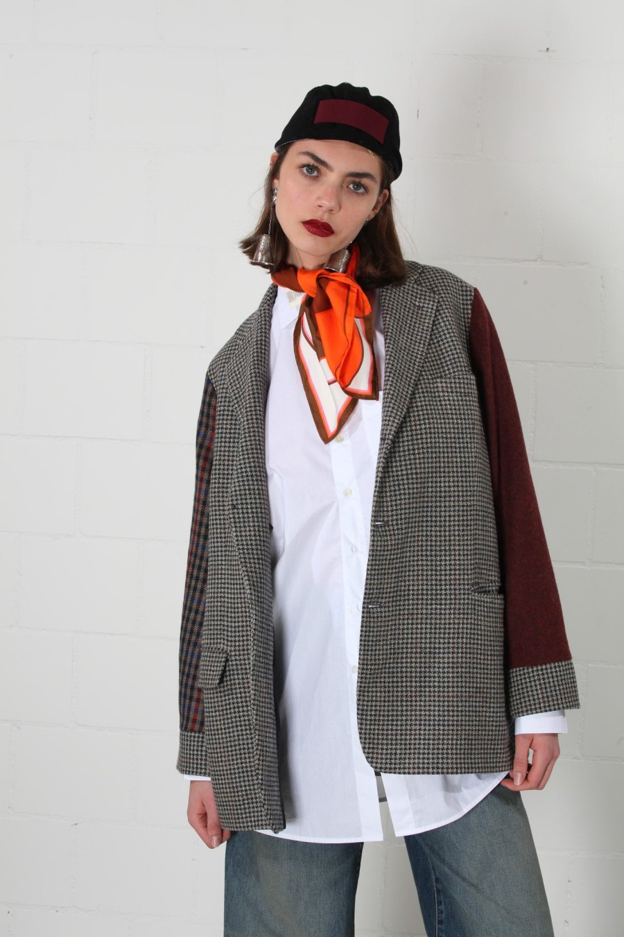 Elle Remodelista Andrea Checkered Jacket Clearance