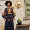 My Sleeping Gypsy Braille Long Dress In Navy Blue - My Sleeping Gypsy Best